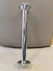 Bordsøyle fast alu/crom 70 cm