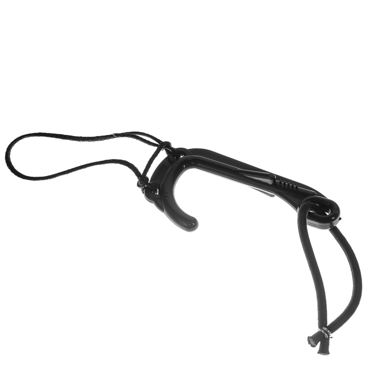 Plastkrok med strikk sort til teine