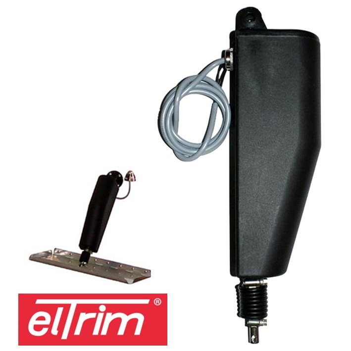 Eltrim tilt-motor / aktuator med gummibelg og innvendig tilt-sensor for 12V e