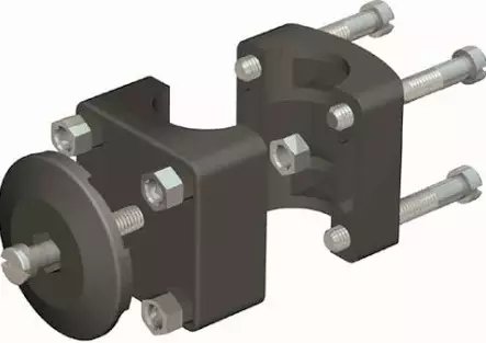 NAWA Rekkefeste for fenderholder Ø30 mm Vridbart 360°