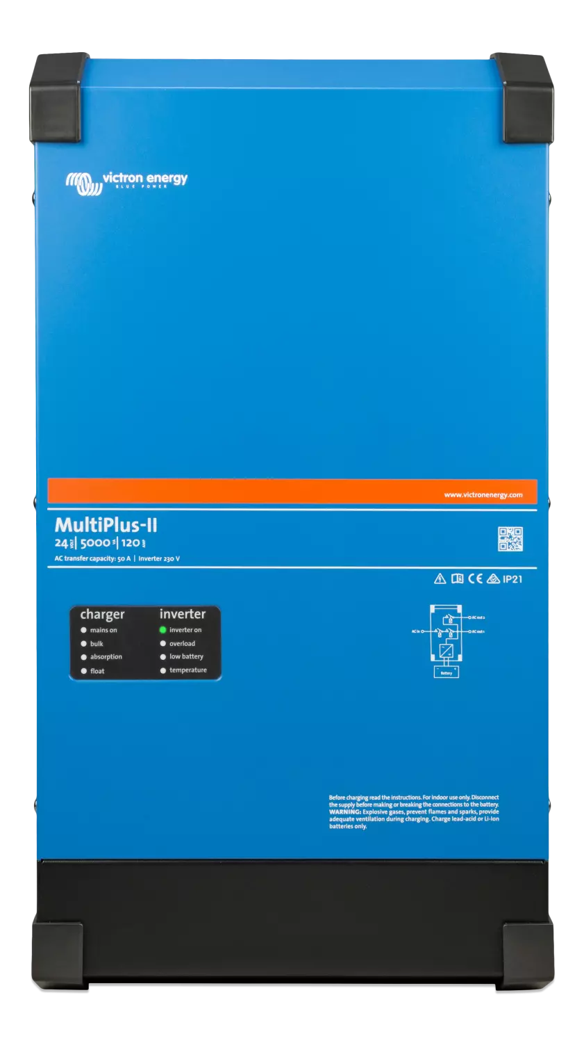VICTRON Multiplus-II C12/5000/220-50 kombi inverter og lader