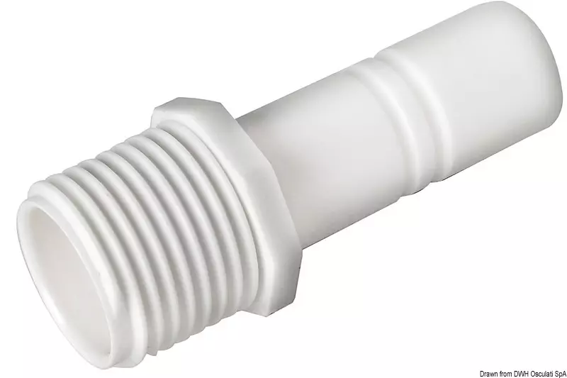 Whale adapter/slangestuss 1/2" Han-15mm stuss