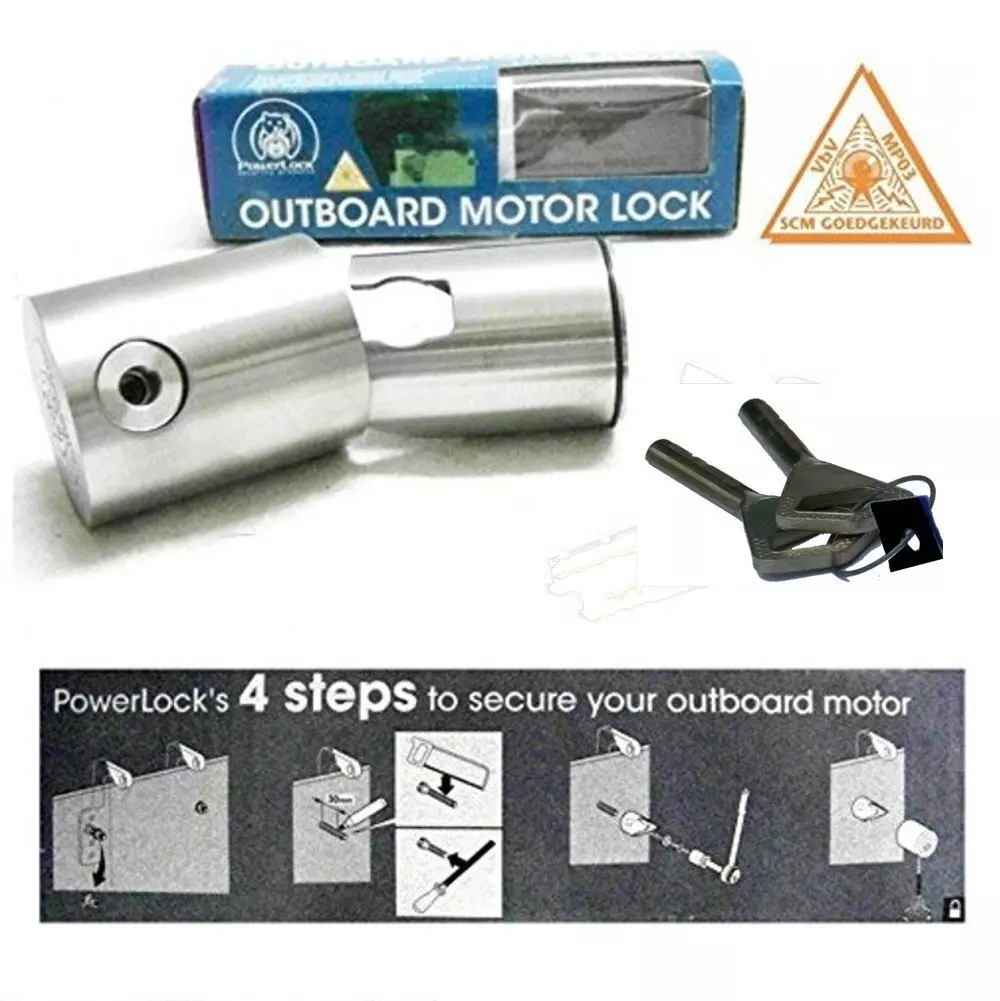 Påhengsmotor lås Type XL fra Power Lock