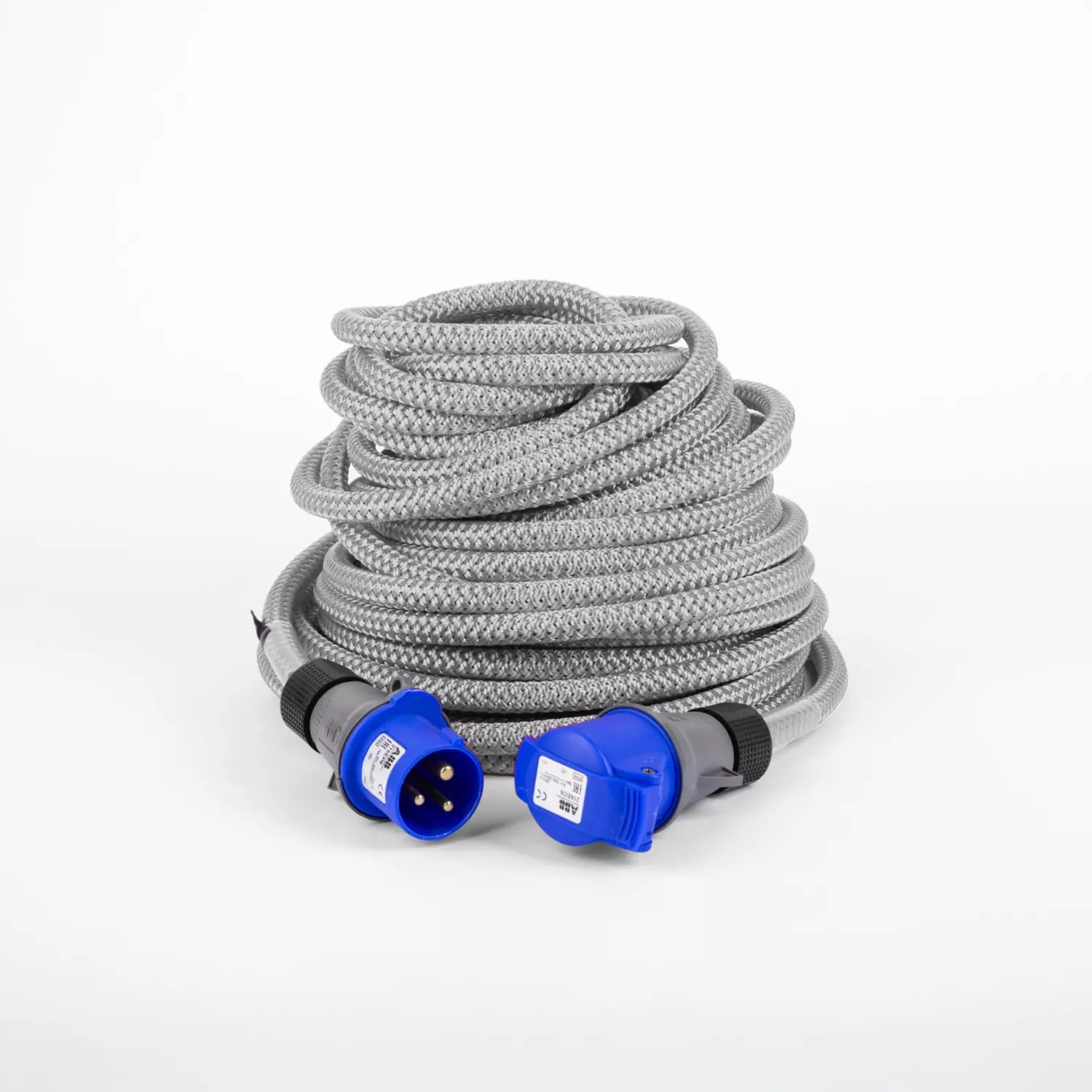 Ellinor strømkabel 2,5m2 for 16 amp sikring lysgrå