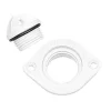 Oval lenseplugg 48x36mm hvit
