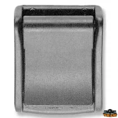 Låsespenne sort plast 30mm