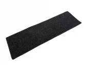 Teppe løper 150 x 45 cm sort/grå