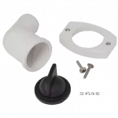Johnson pump 90gr bend m/ventil for manuelle toaletter