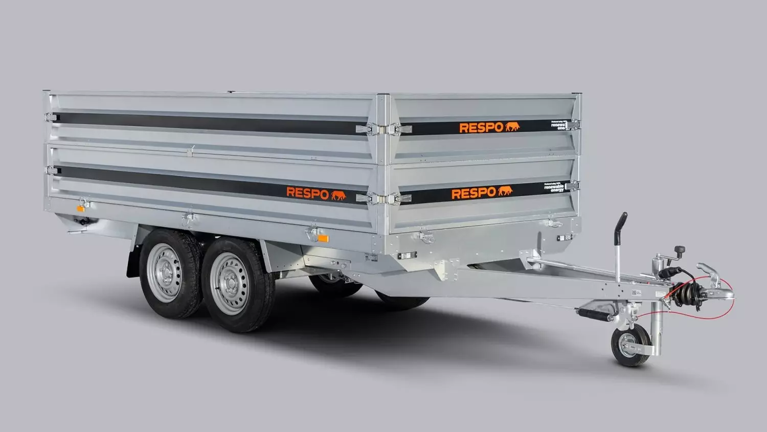 Respo platformhenger RU 3320 + Ekstra sidekarmer Totalvekt 2000kg