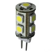 Led pære G4 rund varmhvit 12/24 volt