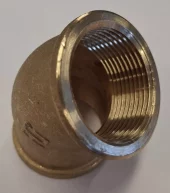 Albue/bend «hun/hun» 45° messing 1 1/4″