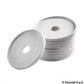 Hvit rund underlagsskive for pulpit 10pk