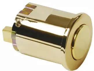 Lamp Skuff-/skaplås, gull finish