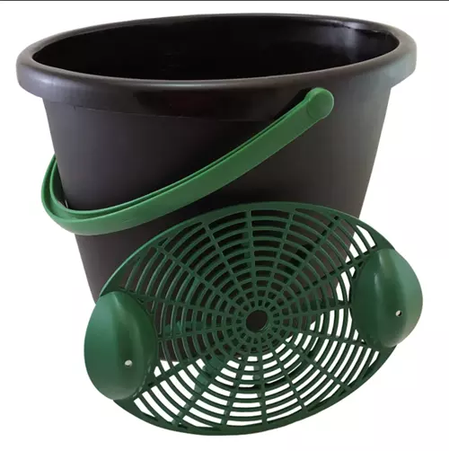 Vaskebøtte Svart 12 ltr m rist Turtle wax