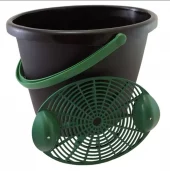Vaskebøtte Svart 12 ltr m rist Turtle wax