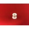Kalesjeknapp hvit plast 11mm 5 stk