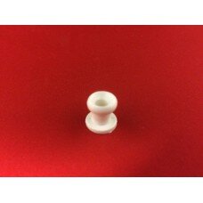 Kalesjeknapp hvit plast 11mm 5 stk