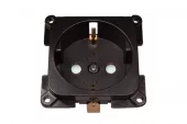 Kontakt 230v uten ramme brun