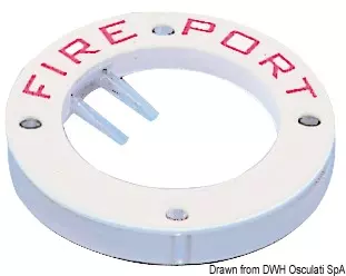 Fire Port ABS Hvit plast