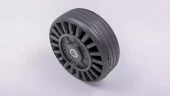Respo sidehjul solid gummi 195x75mm