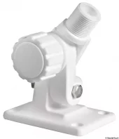 Swivelling antennefot for VHF antenna and GPS