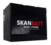 SKANBATT Base Lithium Small - 12V 100Ah 100A BMS - 260x169x211mm - 3 Års garanti