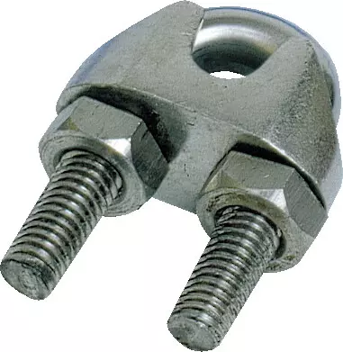 Wireklemme 4mm rustfritt stål