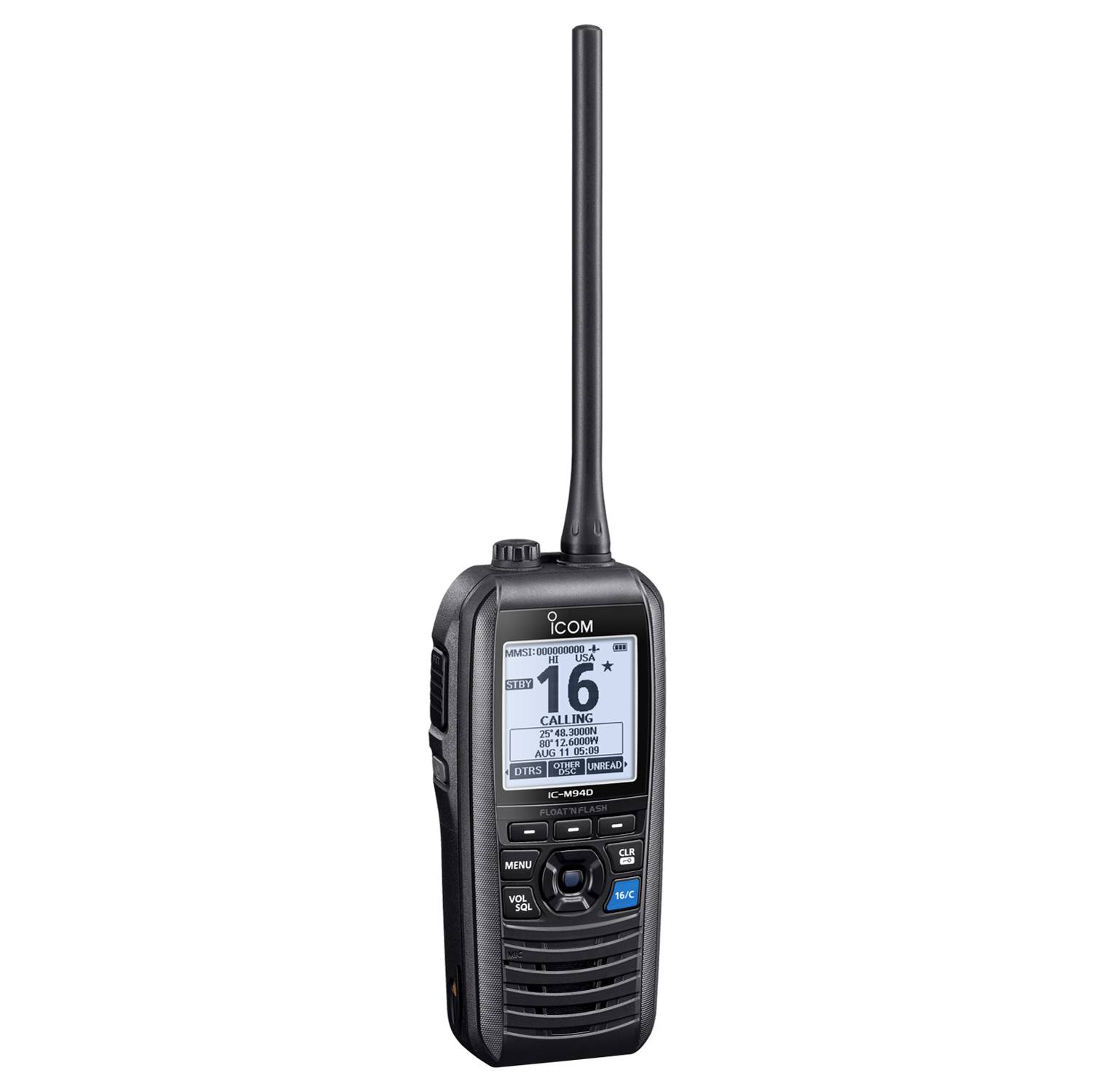 IC-M94D Maritim Håndholdt VHF med AIS, GPS & DSC