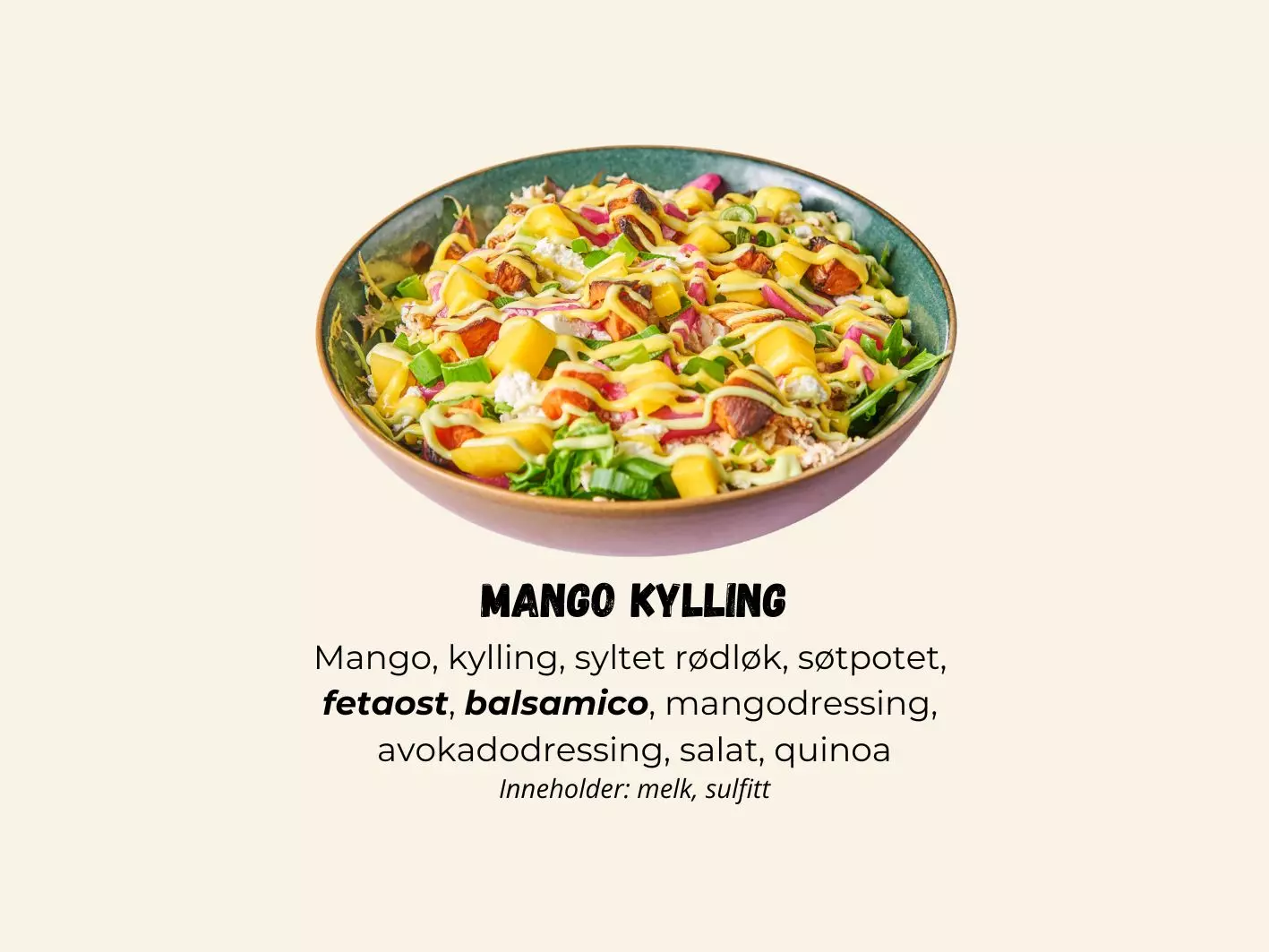 Quinoabowl Mango Kylling