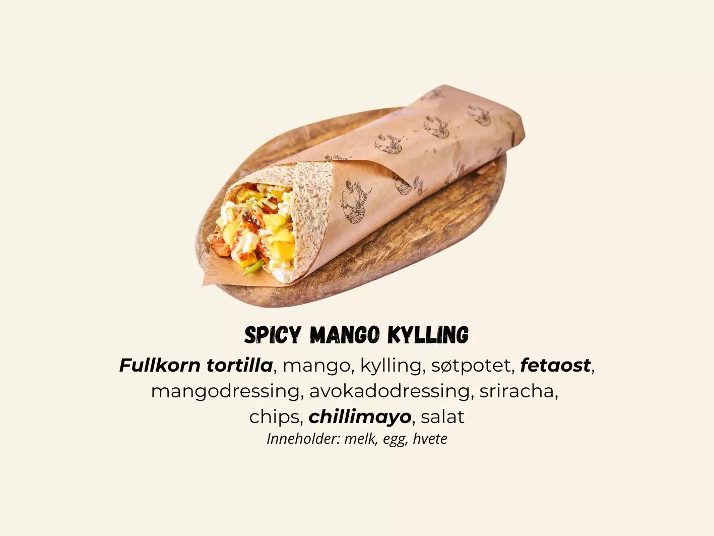 Wrap Spicy Mango Kylling