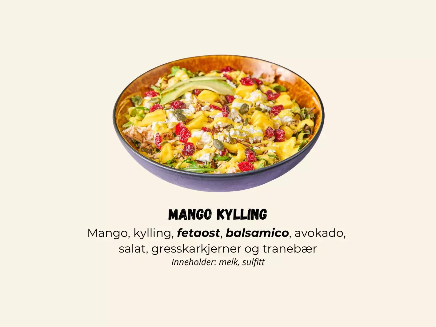 Salat Mango Kylling