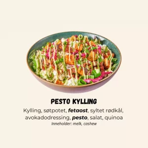 Quinoabowl Pesto Kylling