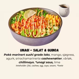 Poké - Unagi - Salat & Quinoa