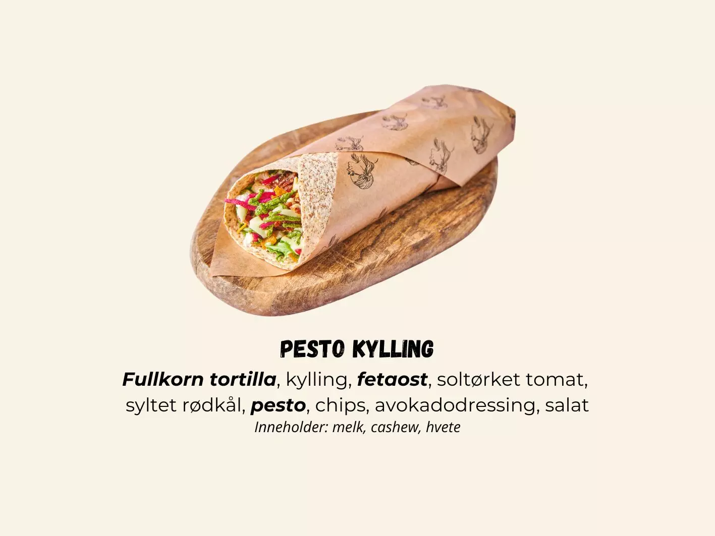 Wrap Pesto Kylling