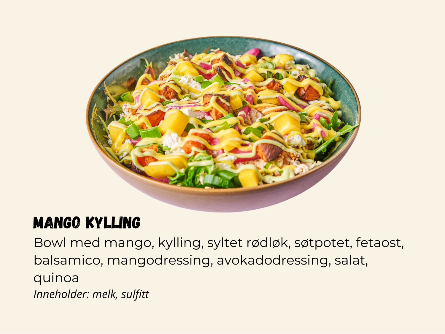 Quinoabowl Mango Kylling