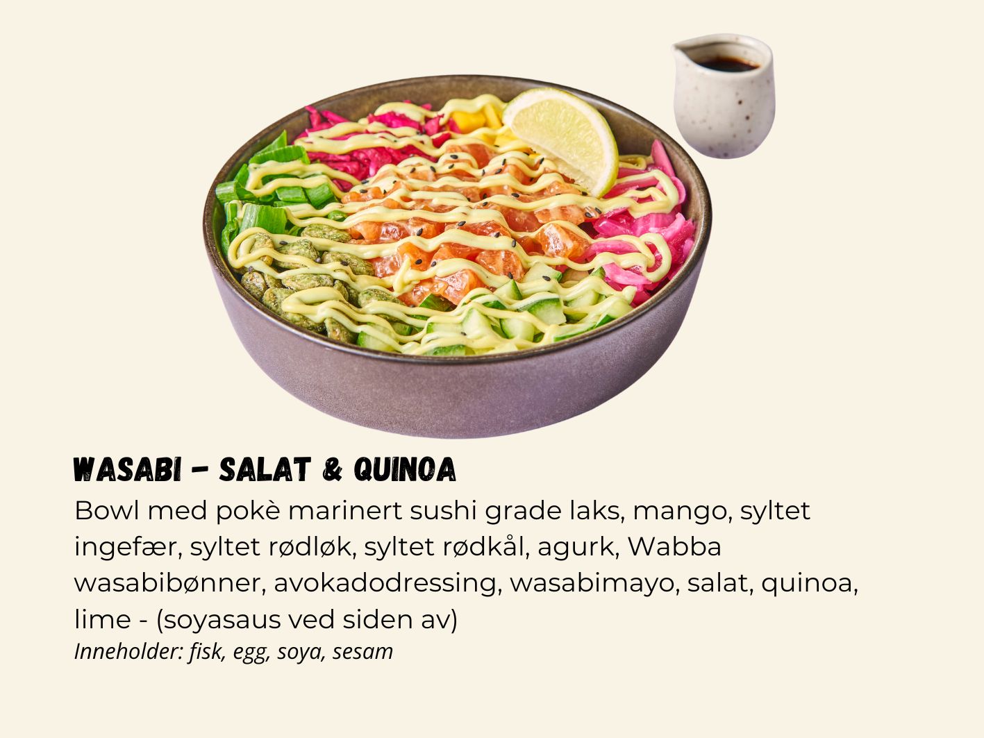 Poke Bowl Wasabi - Salat & Quinoa