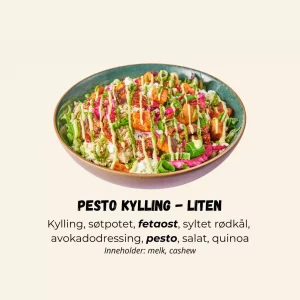 Quinoabowl Pesto Kylling - LITEN