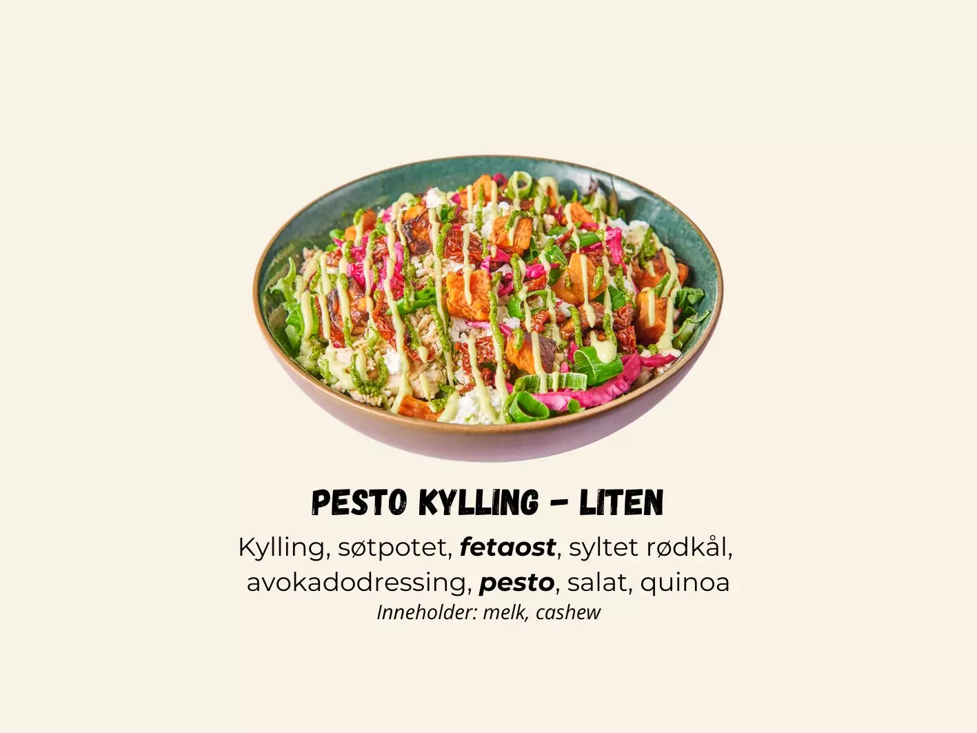 Quinoabowl Pesto Kylling - LITEN