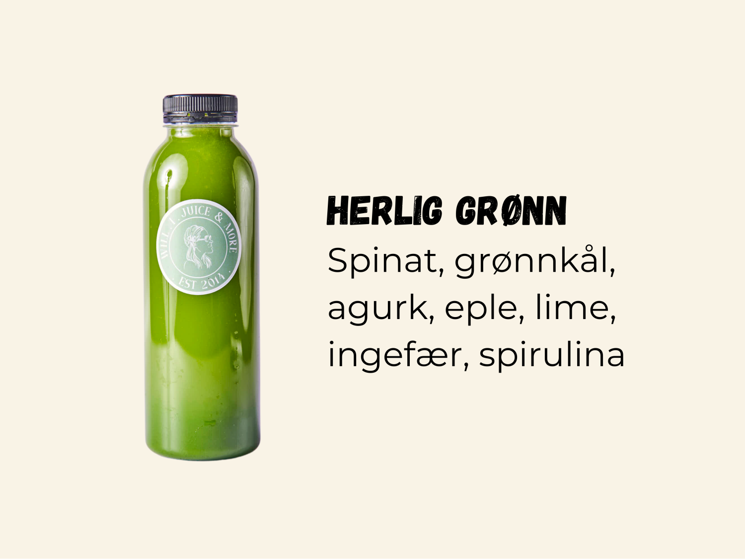 Herlig Grønn 250ml flaske