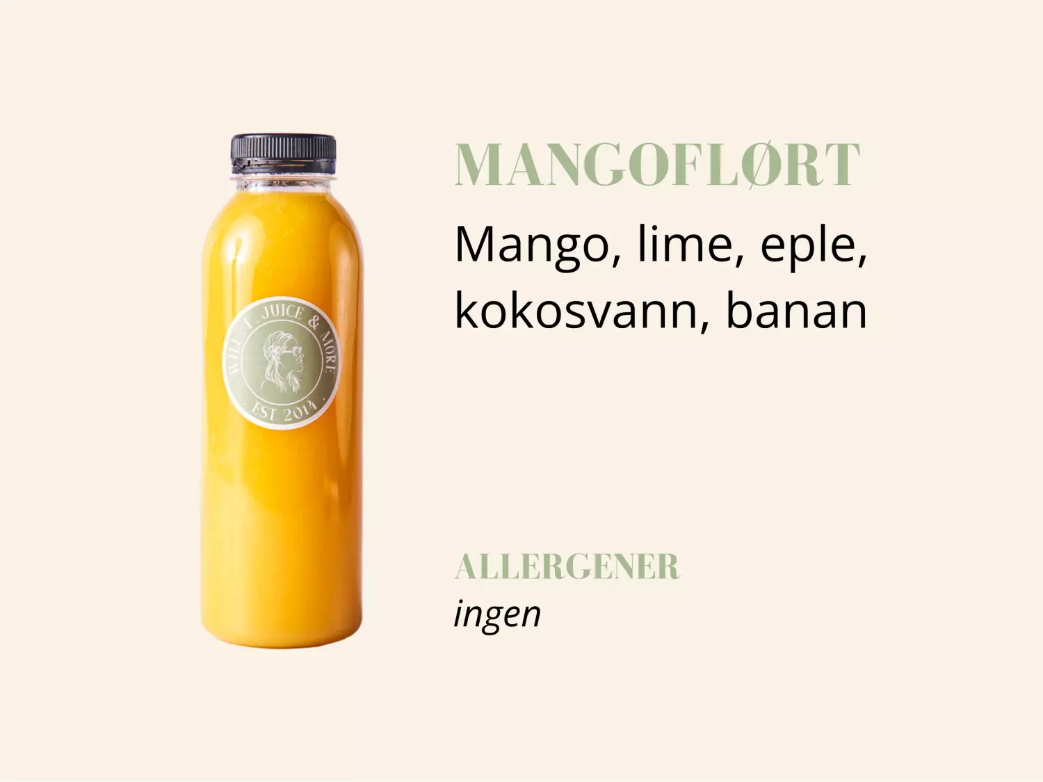 Mangoflørt 250ml flaske