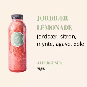 Jordbærlemonade 250ml flaske