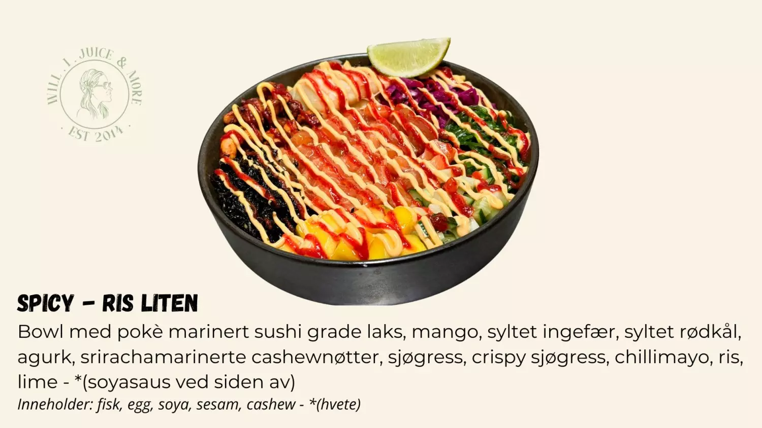 Poke Bowl Spicy - Ris Liten