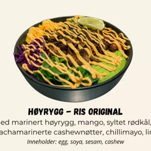 Poke Bowl Høyrygg - Ris