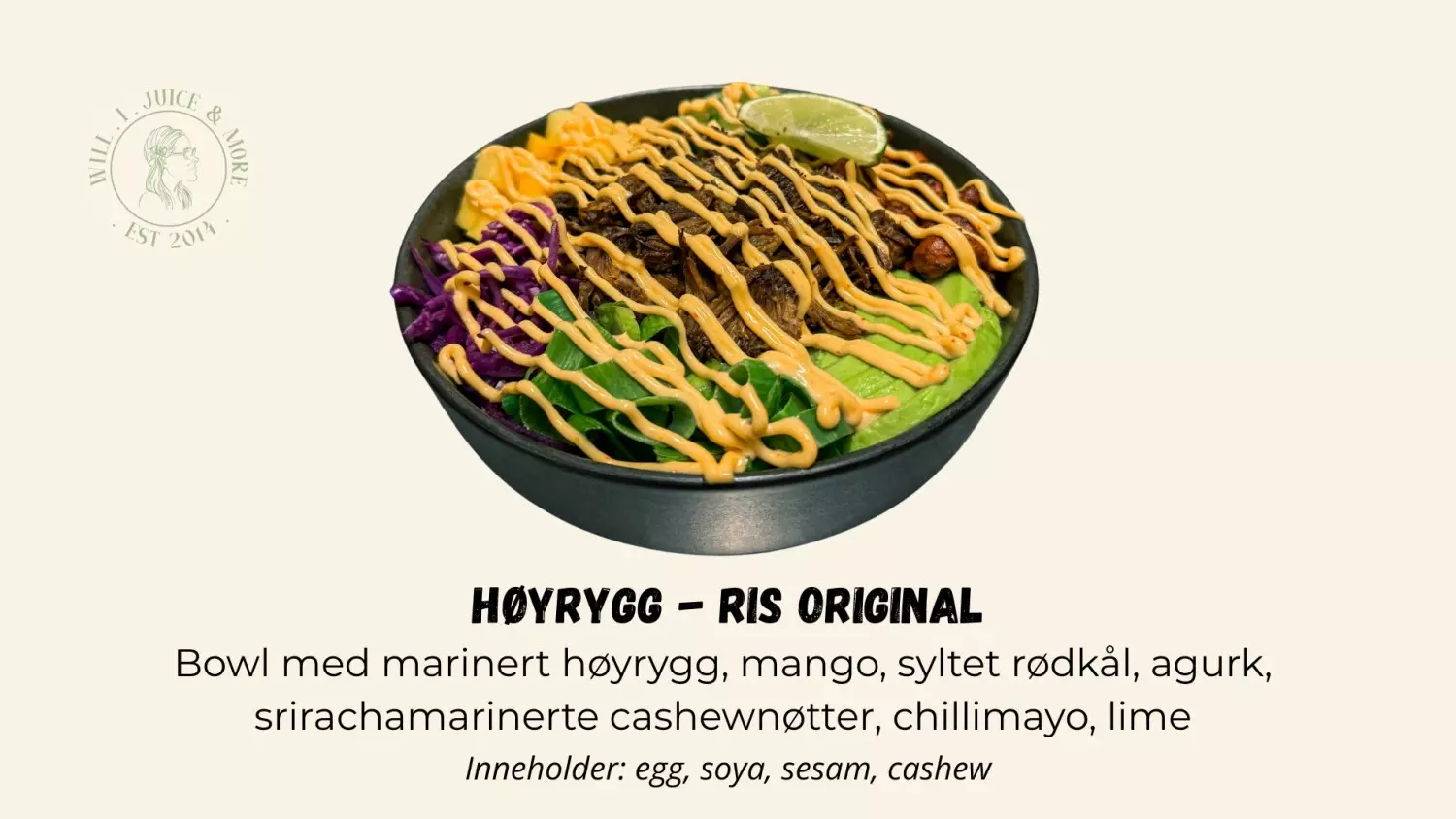 Poke Bowl Høyrygg - Ris