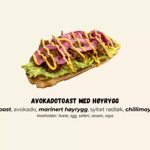 Avokadotoast med Høyrygg