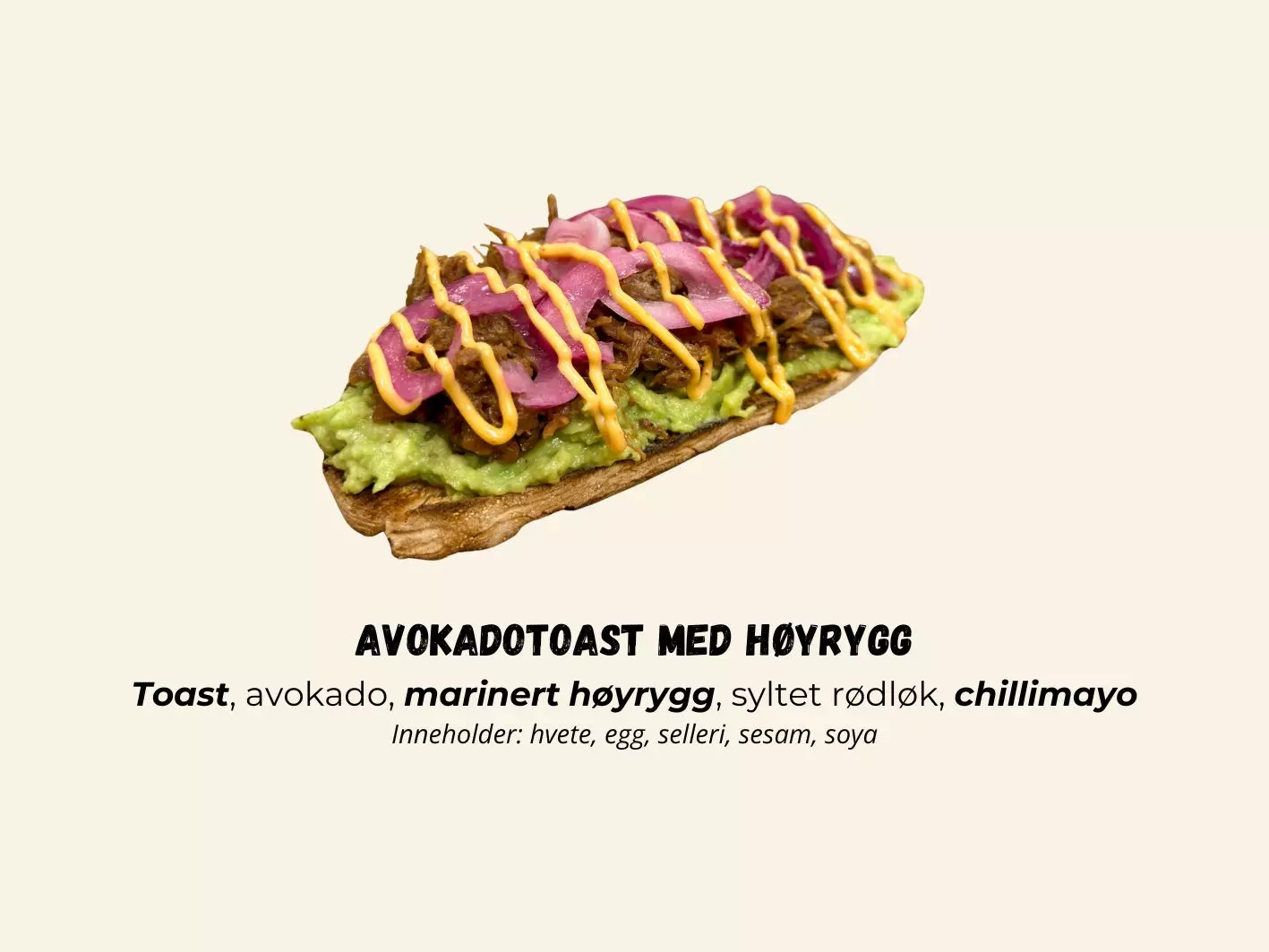 Avokadotoast med Høyrygg