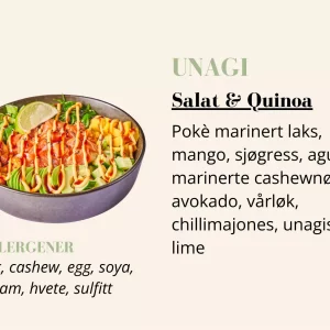 Poké - Unagi - Salat & Quinoa