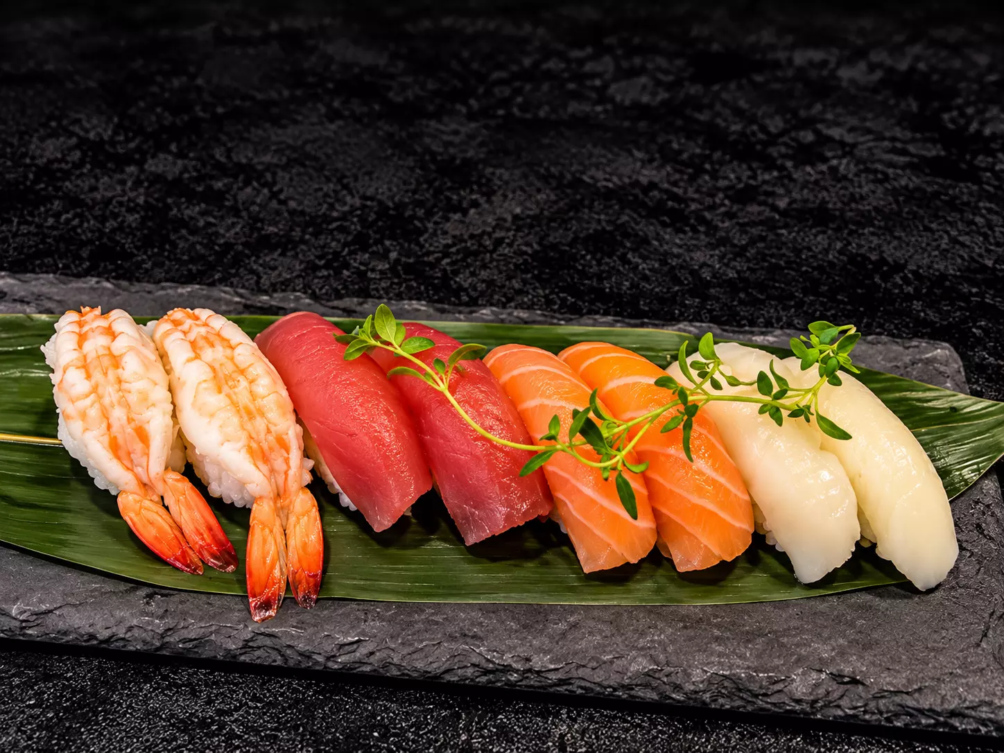 Nigiri platte (8 biter)