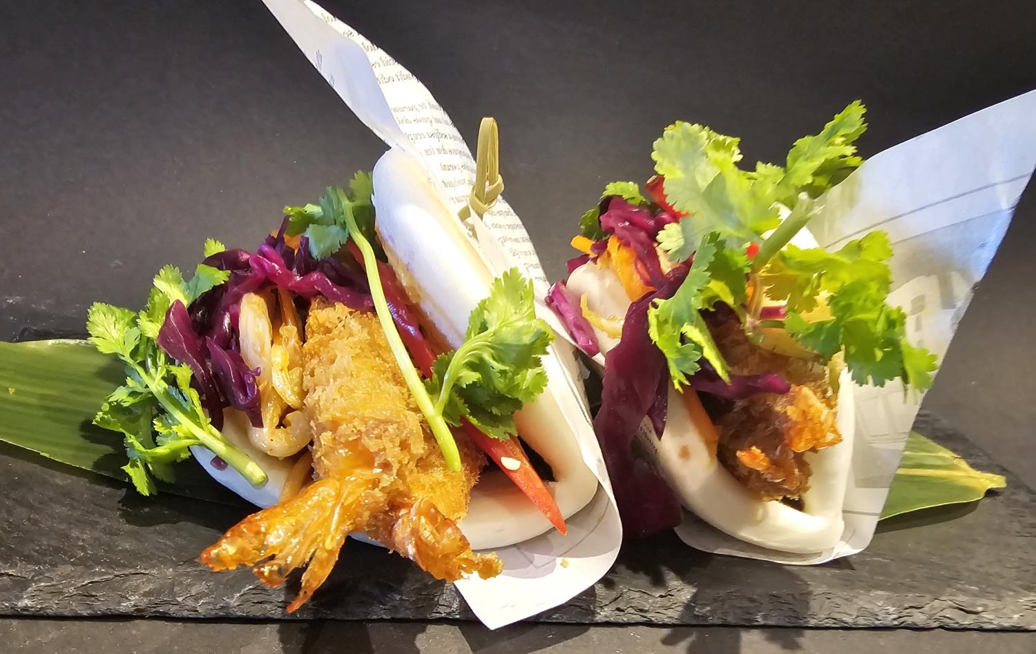 Bao Buns Fritert Scampi