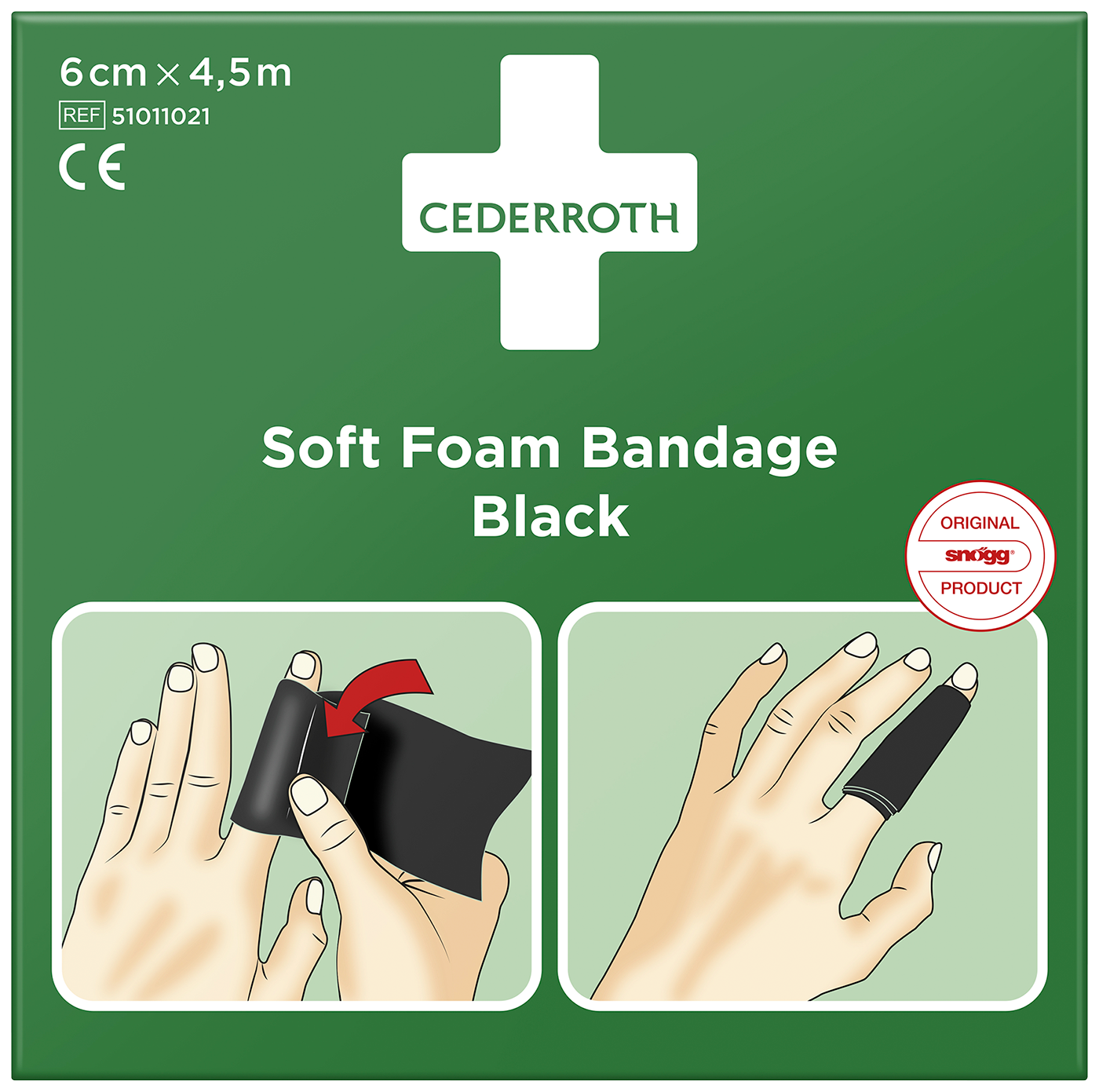 Bandasje Cederroth Soft Foam Bandage 6 cm x 4,5 m